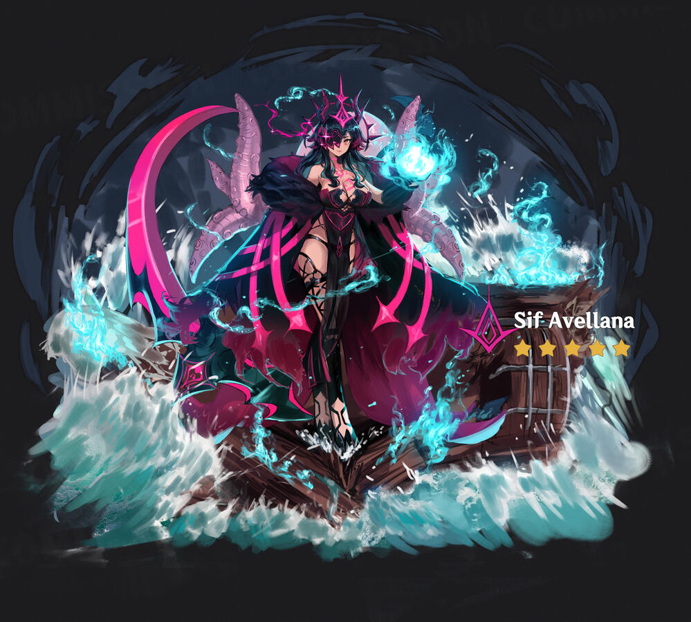 Gacha splash art for Sif Avellana