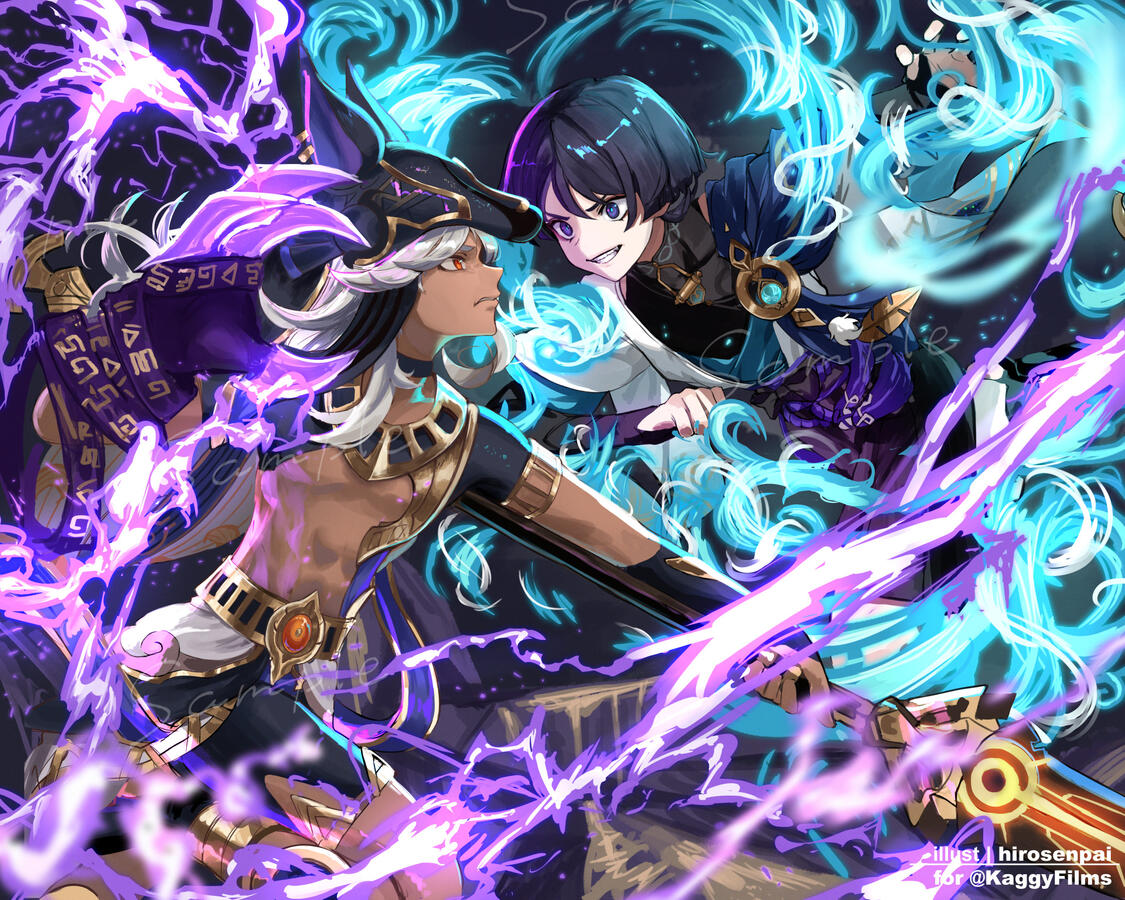 Cyno vs Wanderer print for Alejandro Saab